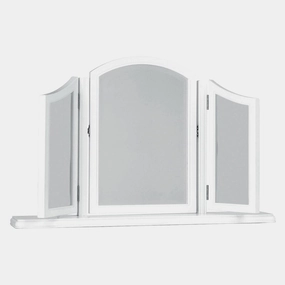 Lace - Vanity Mirror In White Paint Finishwall mounted decorative mirror,full length dressing mirror