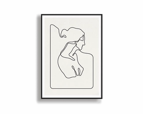 Ladymodern abstract painting decor