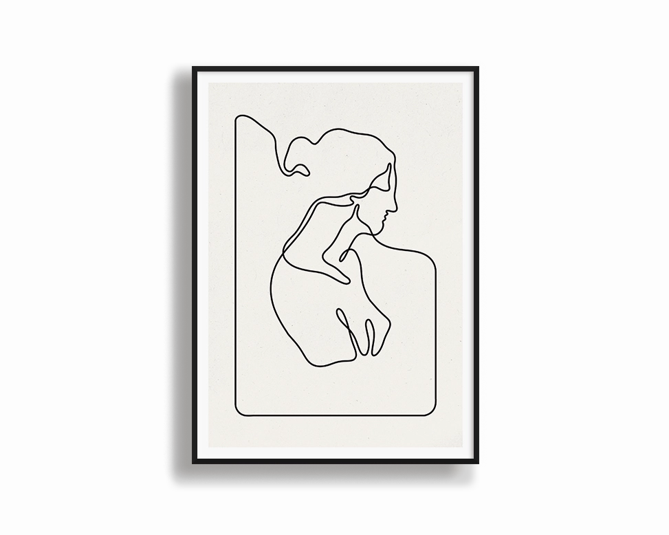 Ladymodern abstract painting decor