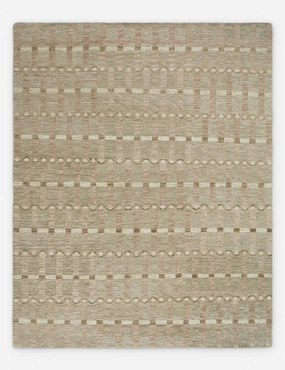 Lalan Hand-Knotted Wool Rugmodern color block patchwork rug