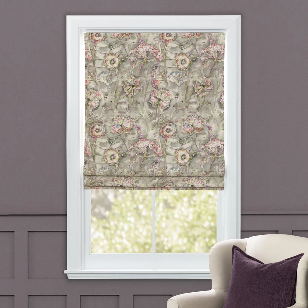 Langdale Printed Cotton Made to Measure Roman Blinds Orchid