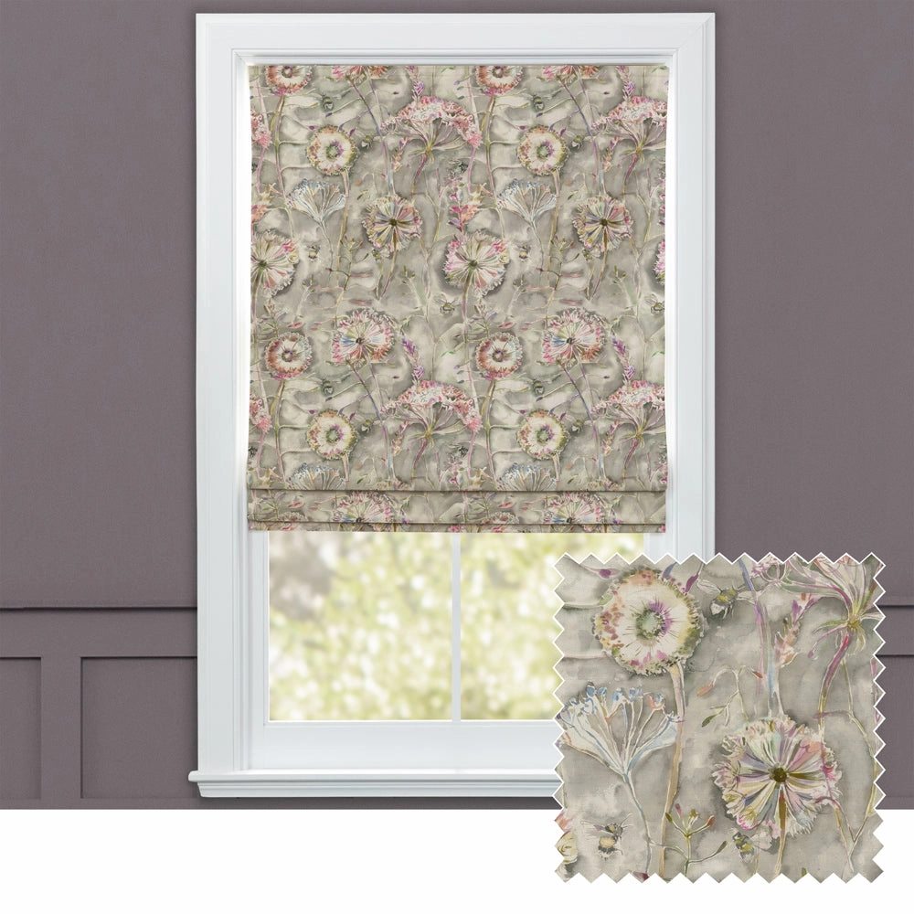 Langdale Printed Cotton Made to Measure Roman Blinds Orchidbedding sets ,throw blankets 