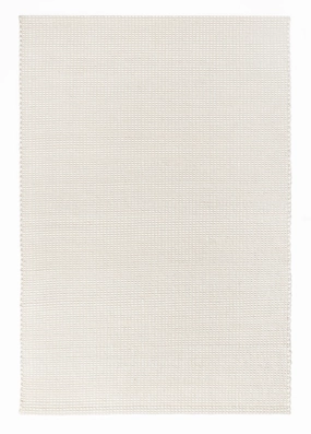 Larvic Ivory Chunky Wool Rugmodern color block patchwork rug