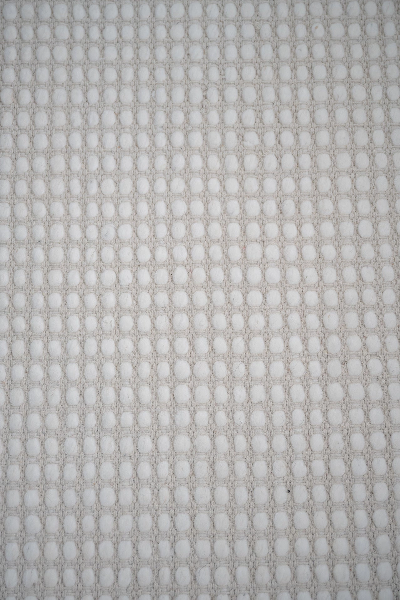 Larvic Ivory Chunky Wool Rug