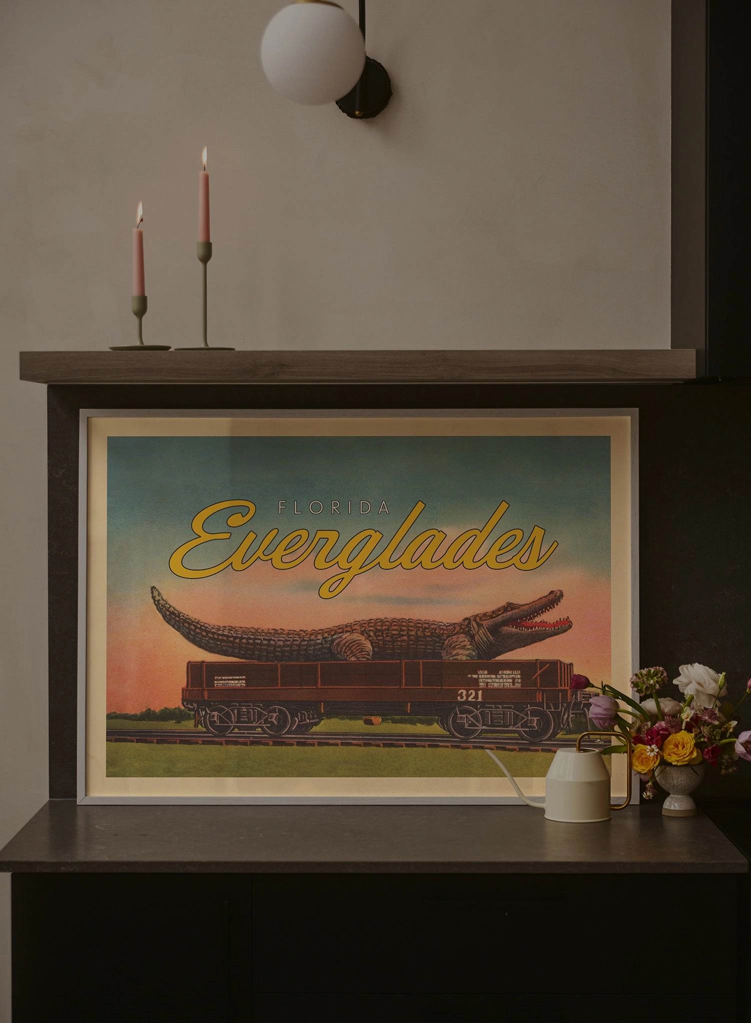 Later Alligator, Everglades, Poster