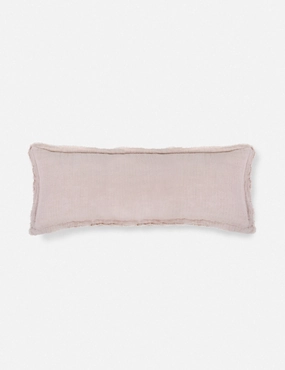 Laurel Stonewashed Linen Lumbar Pillow by Pom Pom at Homebedding sets ,throw blankets 
