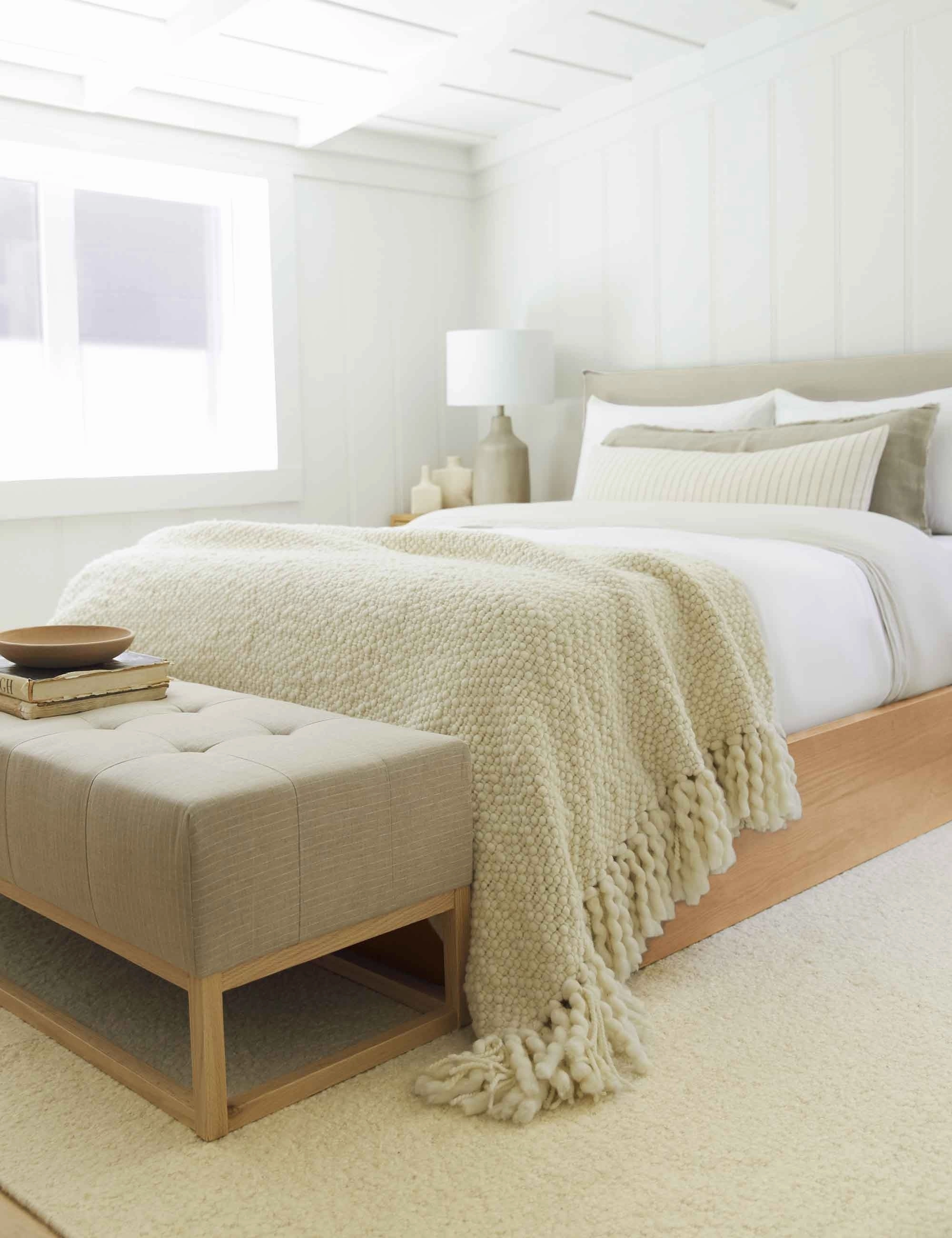 Laurel Stonewashed Linen Lumbar Pillow by Pom Pom at Home