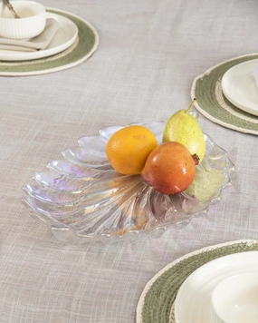 Leaf Shaped Crystal Plattermodern kitchen decor ,kitchen dinner set ,dinnerware 
