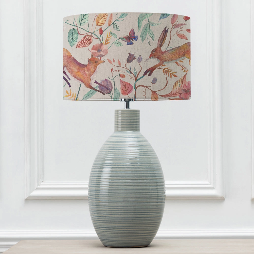 Leaping Into The Fauna Eva & Epona Complete Table Lamp Duck/Linen