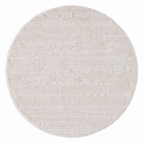 Leilani Ivory Cream Textured Round Rugmodern color block patchwork rug