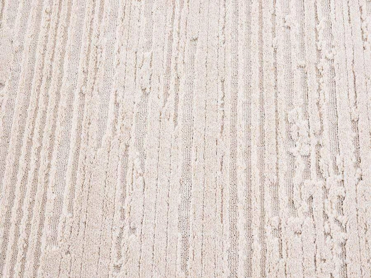 Leilani Ivory Cream Textured Round Rug