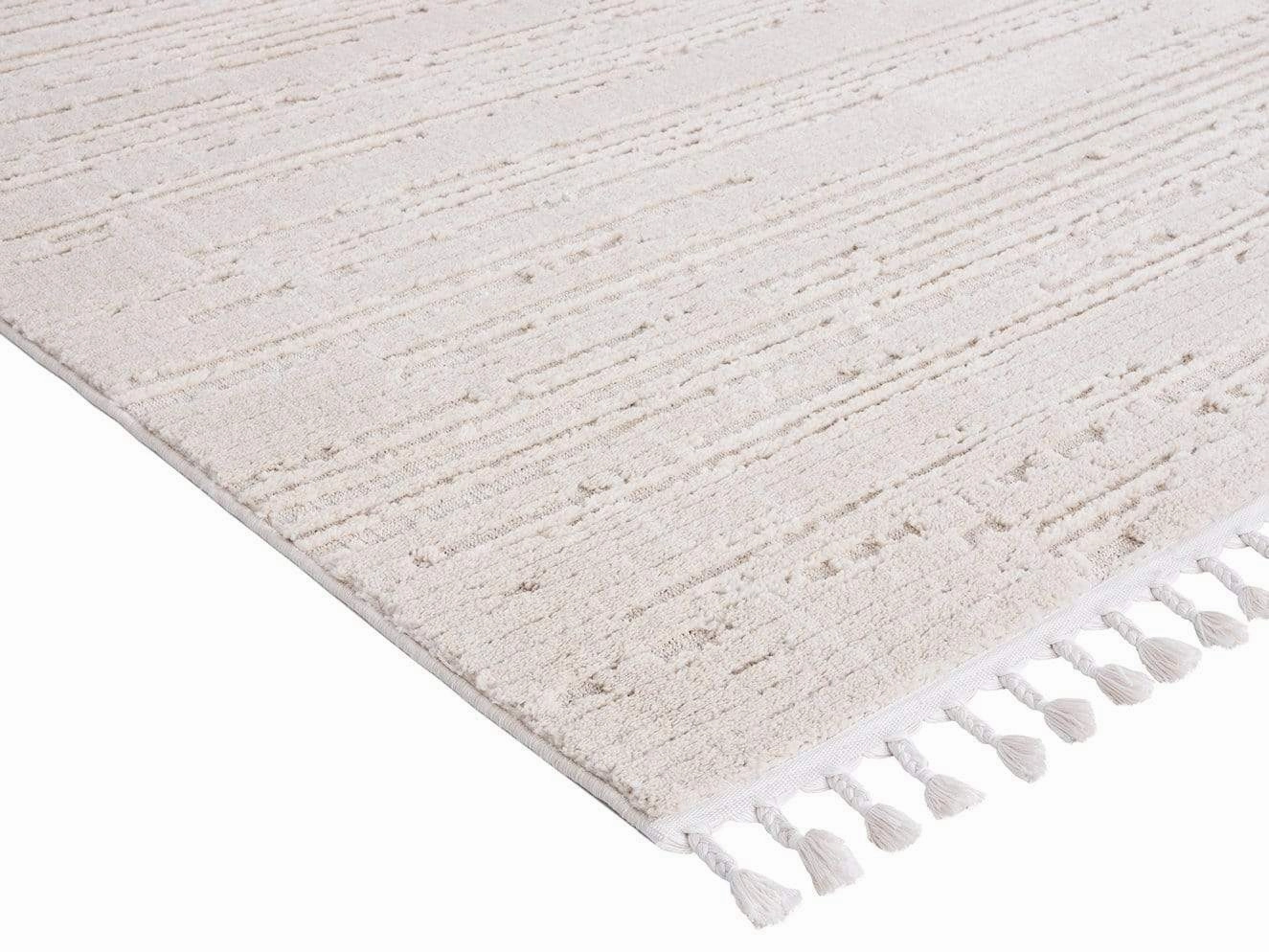 Leilani Ivory Cream Textured Rug *NO RETURNS UNLESS FAULTY