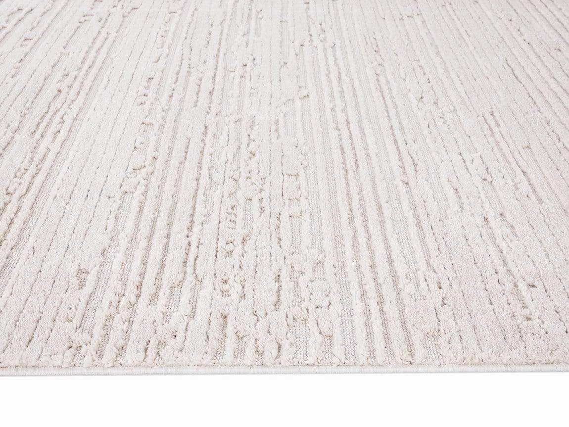Leilani Ivory Cream Textured Rug *NO RETURNS UNLESS FAULTY