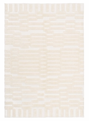 Leneisy Ivory Abstract Rug *NO RETURNS UNLESS FAULTYmodern color block patchwork rug