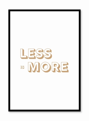 Less is More, Posterpop culture themed posters