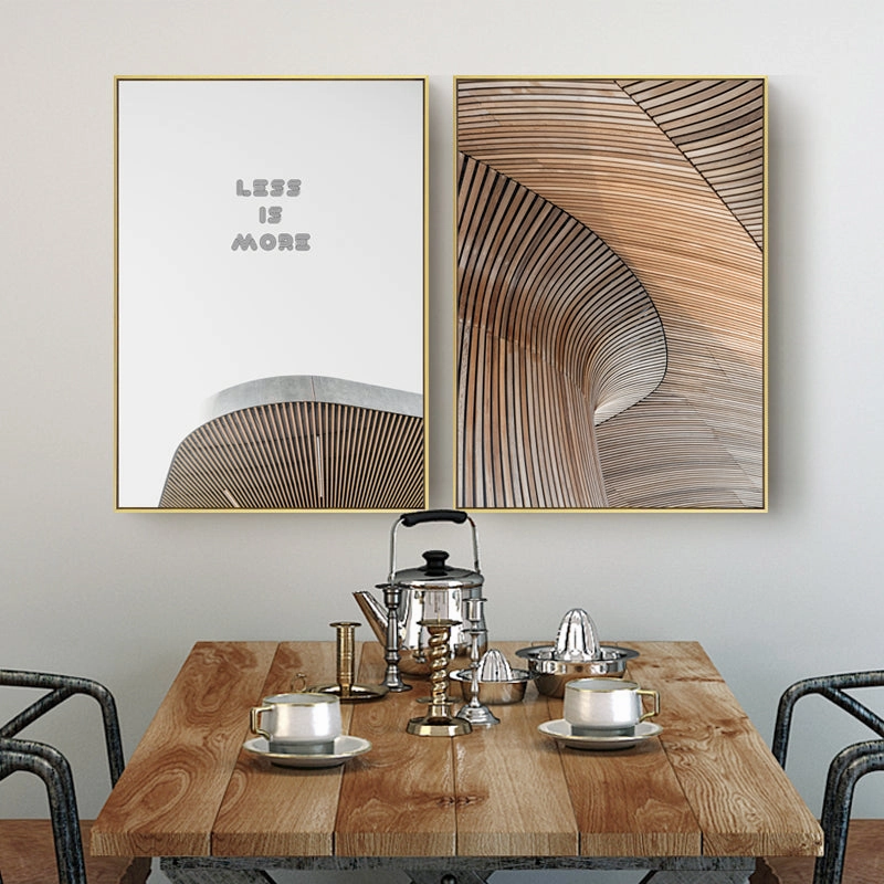Less Is More Wall Art With Frame - Matching Set of 2nordic style wall decor