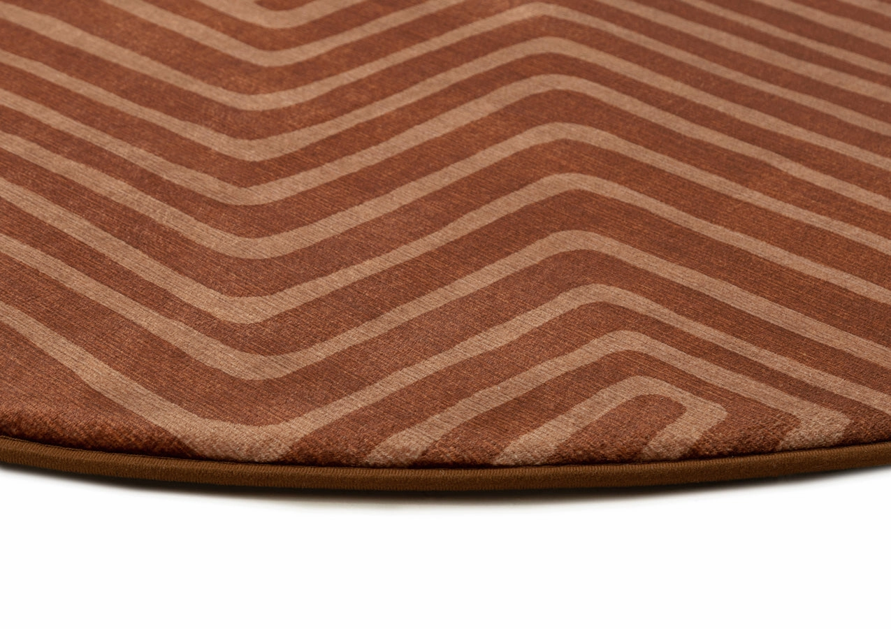 Leta Brown Abstract Rollie Pollie Round Playmat