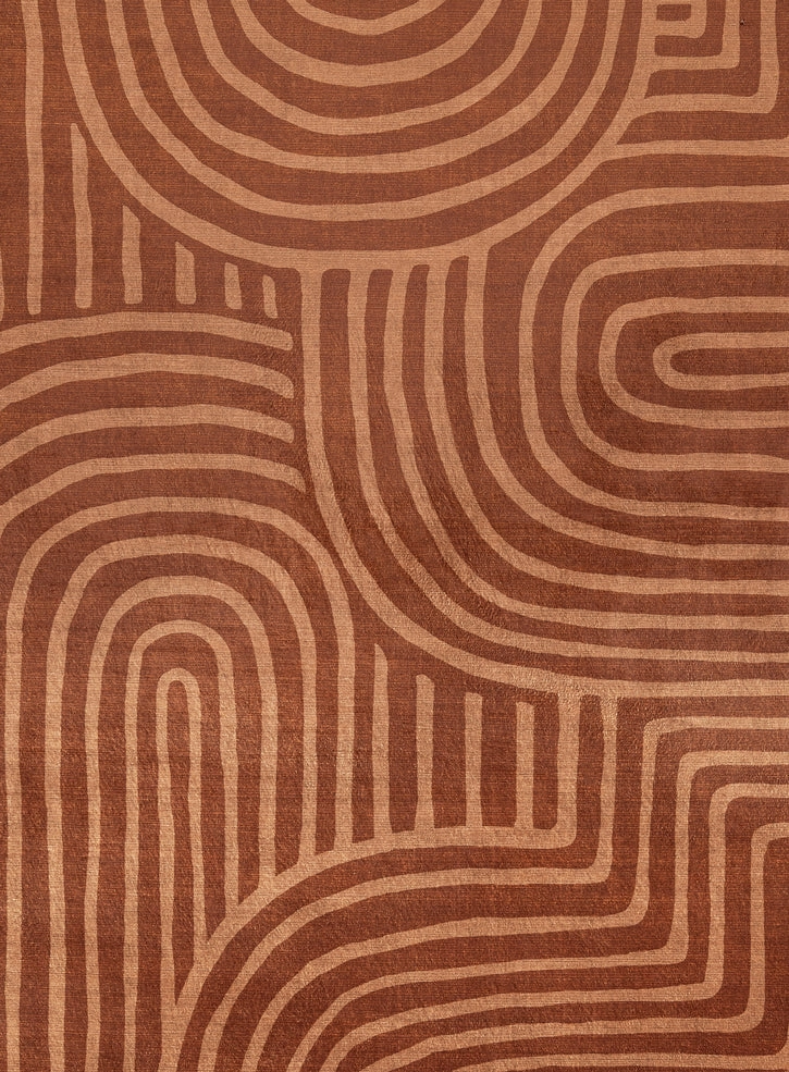 Leta Brown Abstract Rollie Pollie Round Playmat