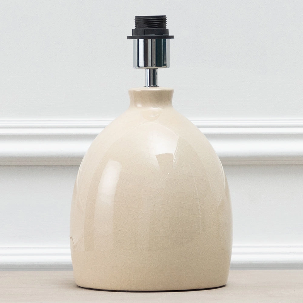Leura Lamp Base Creamreplacement lampshade,White Linen Drum Lampshade for Table or Floor Lamp