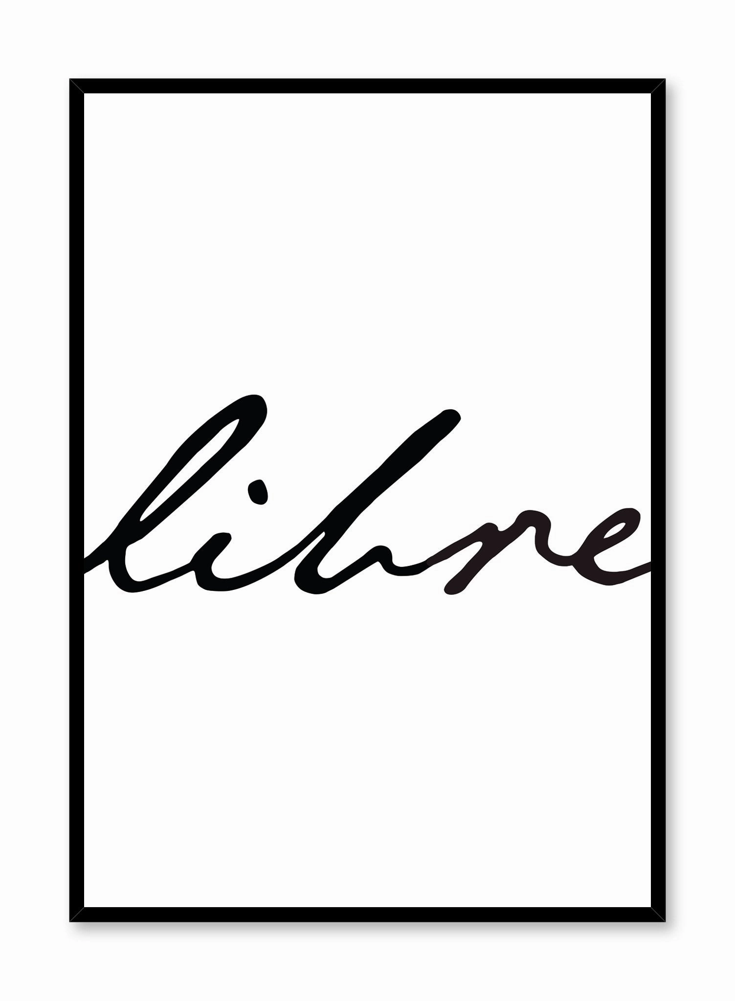 Libre , Posterpop culture themed posters
