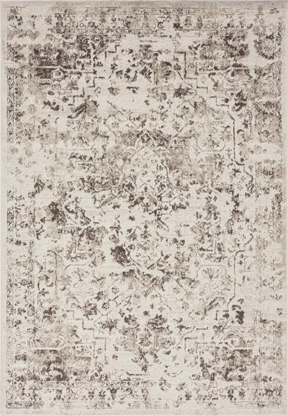 Liliana Cream And Brown Traditional Distressed Floral Rugmodern color block patchwork rug