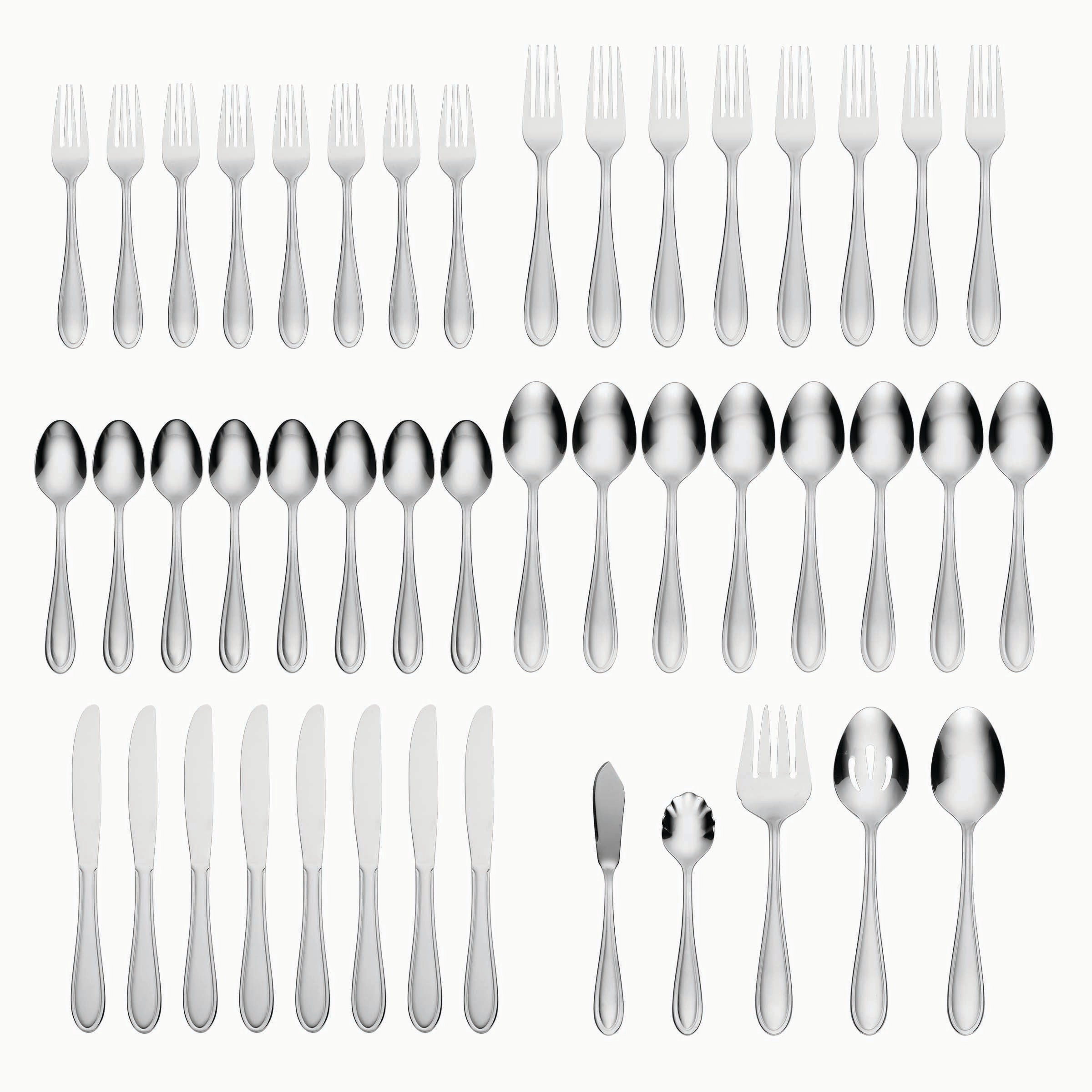 Lincoln 46 Piece Flatware Set with Caddy