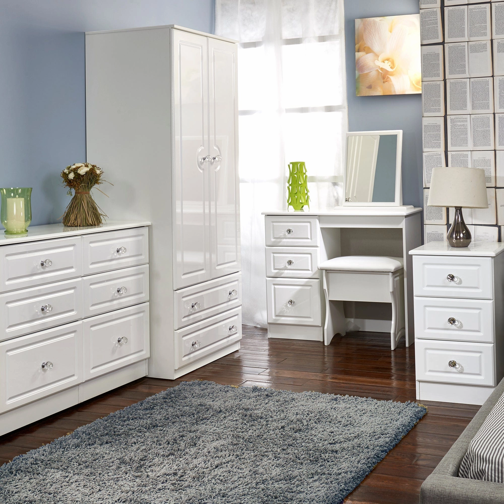 Lincoln - Large Mirror White High Gloss