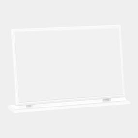 Lincoln - Large Mirror White High Glosswall mounted decorative mirror,full length dressing mirror