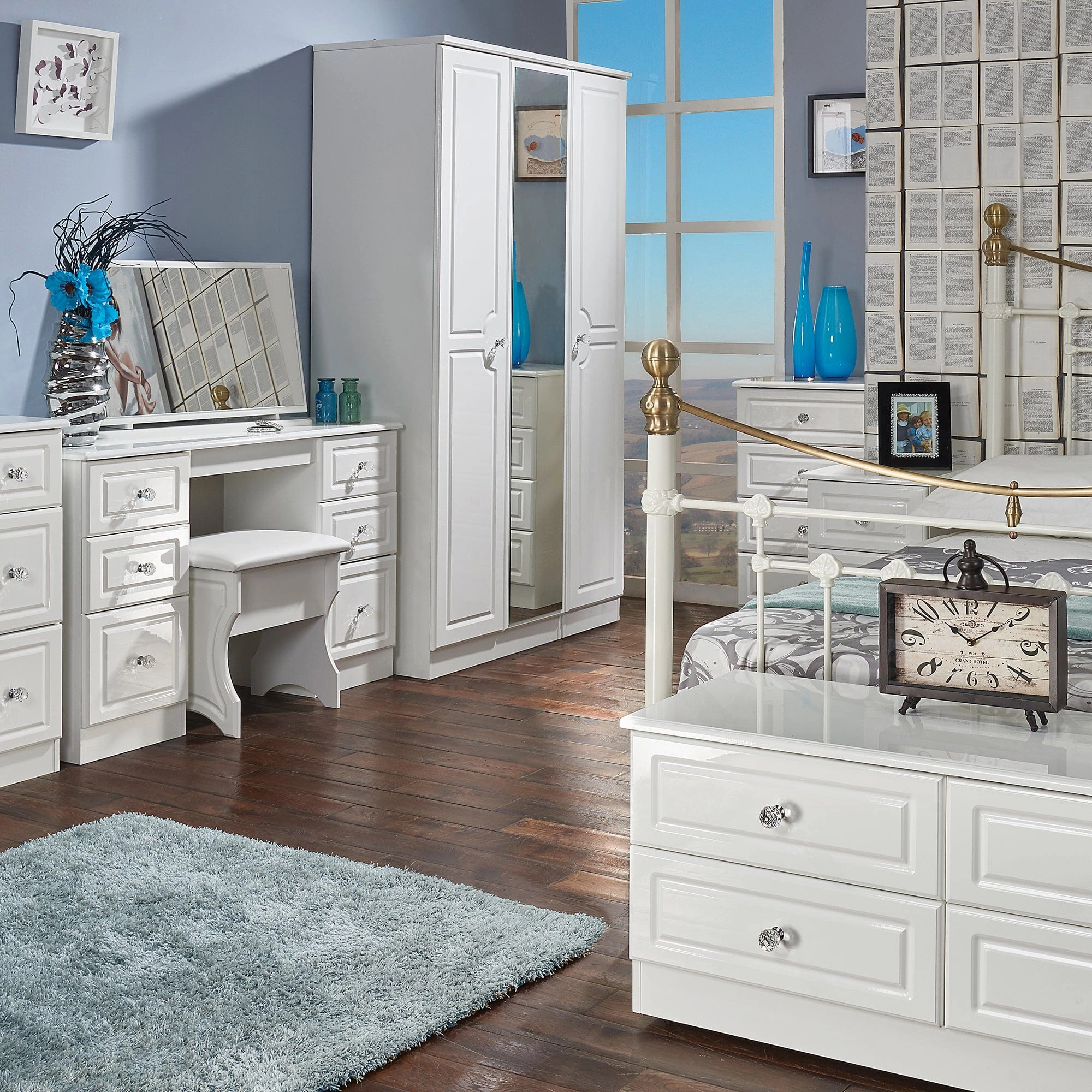 Lincoln - Large Mirror White High Gloss