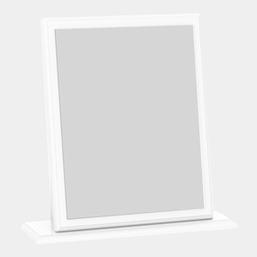 Lincoln - Small Mirror White High Glosswall mounted decorative mirror,full length dressing mirror