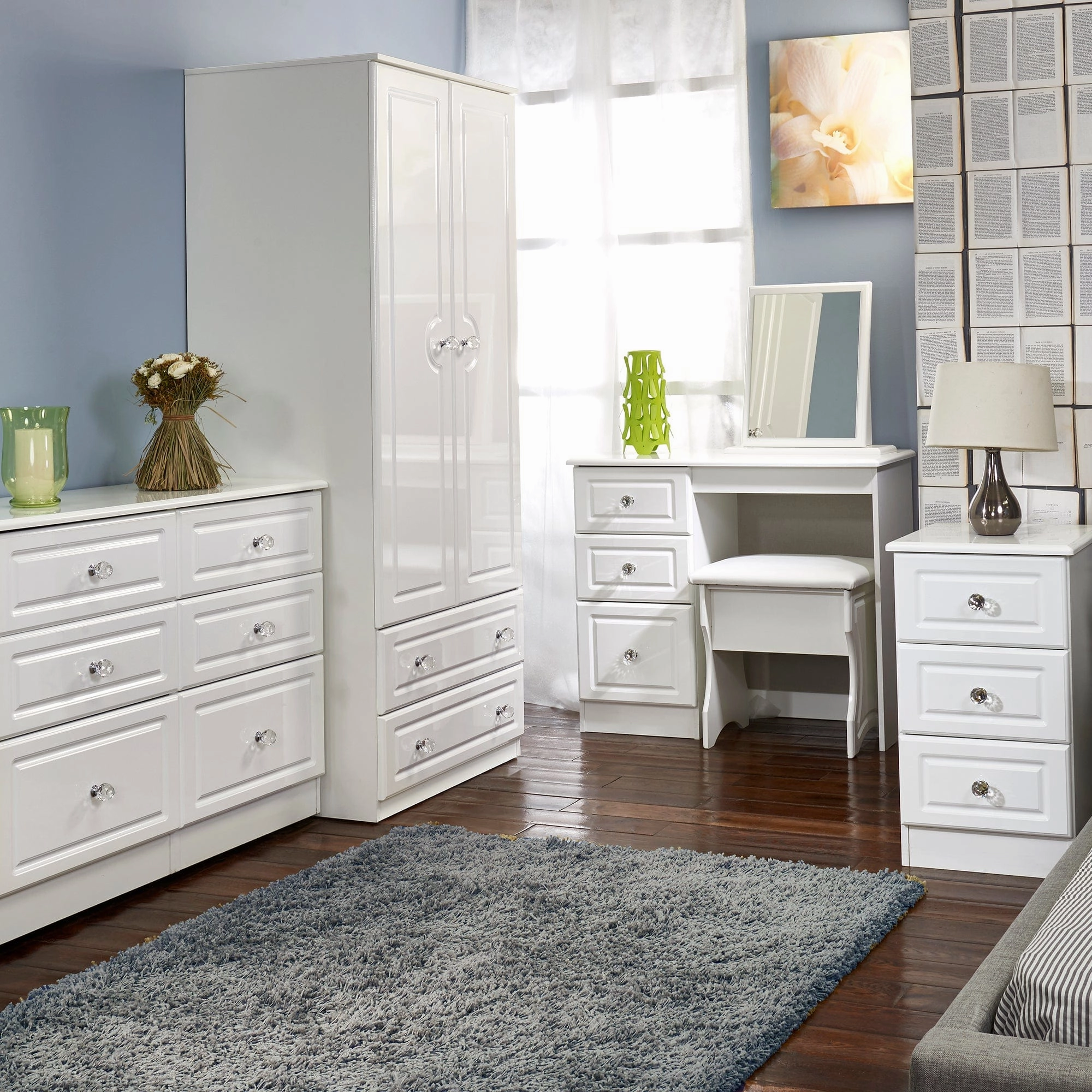Lincoln - Small Mirror White High Gloss