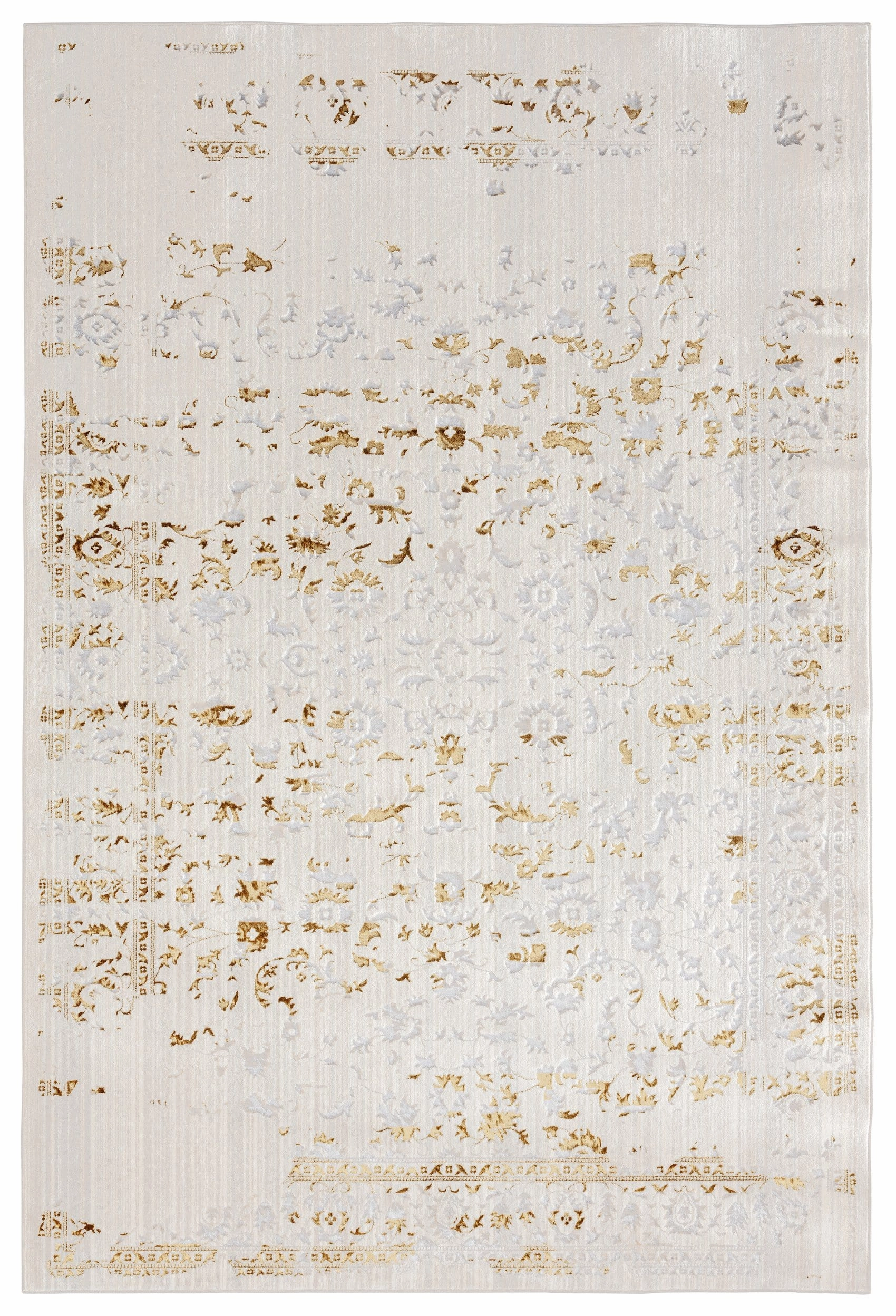 Lindy Cream Ivory And Gold Traditional Floral Rug *NO RETURNS UNLESS FAULTYmodern color block patchwork rug