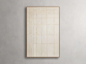 Linear Bisque Framed Printnordic style wall decor