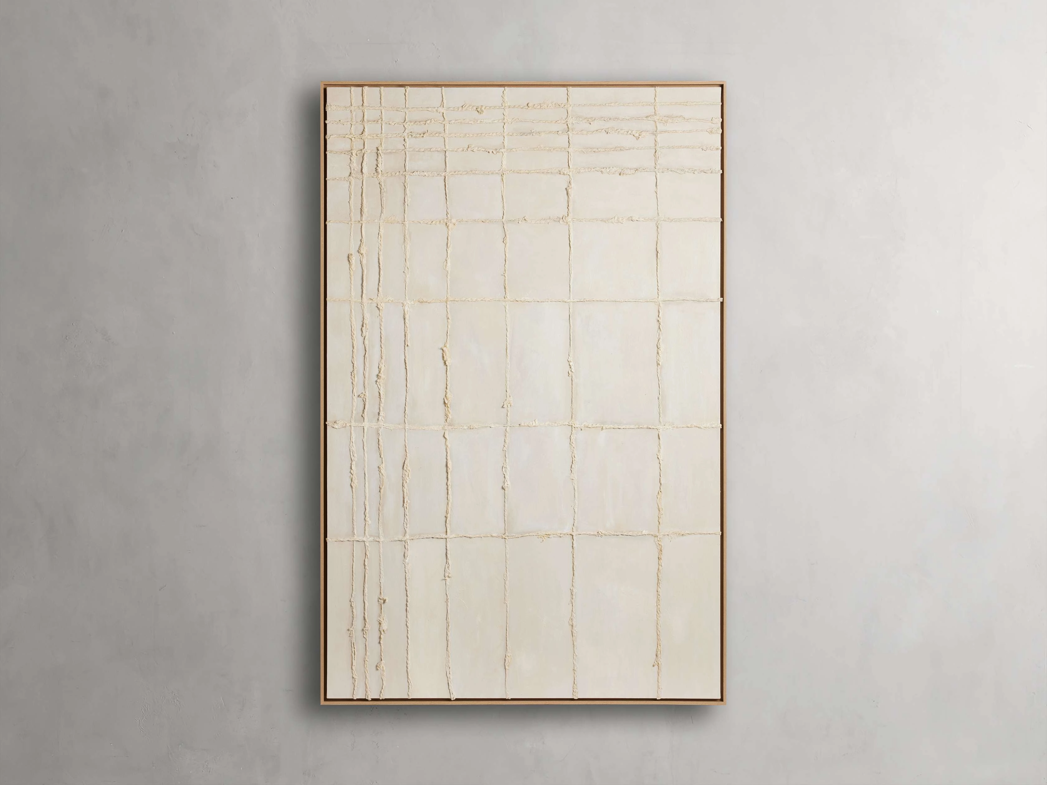 Linear Bisque Framed Printnordic style wall decor
