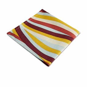 Linen Sateen Landscape Napkins - Multi-Color (Set of 4)nordic style desktop ornaments
