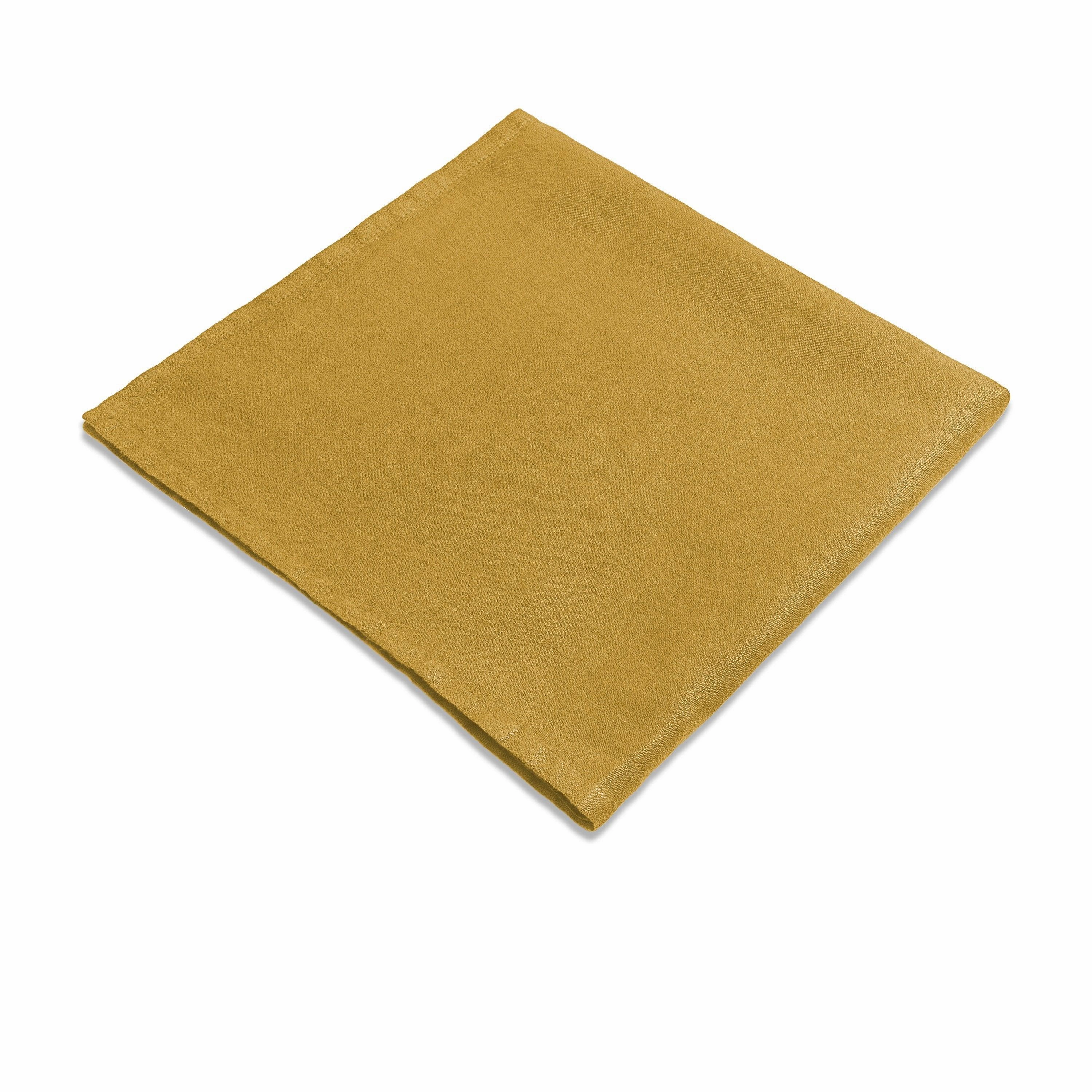 Linen Sateen Napkins - Mustard (Set of 4)