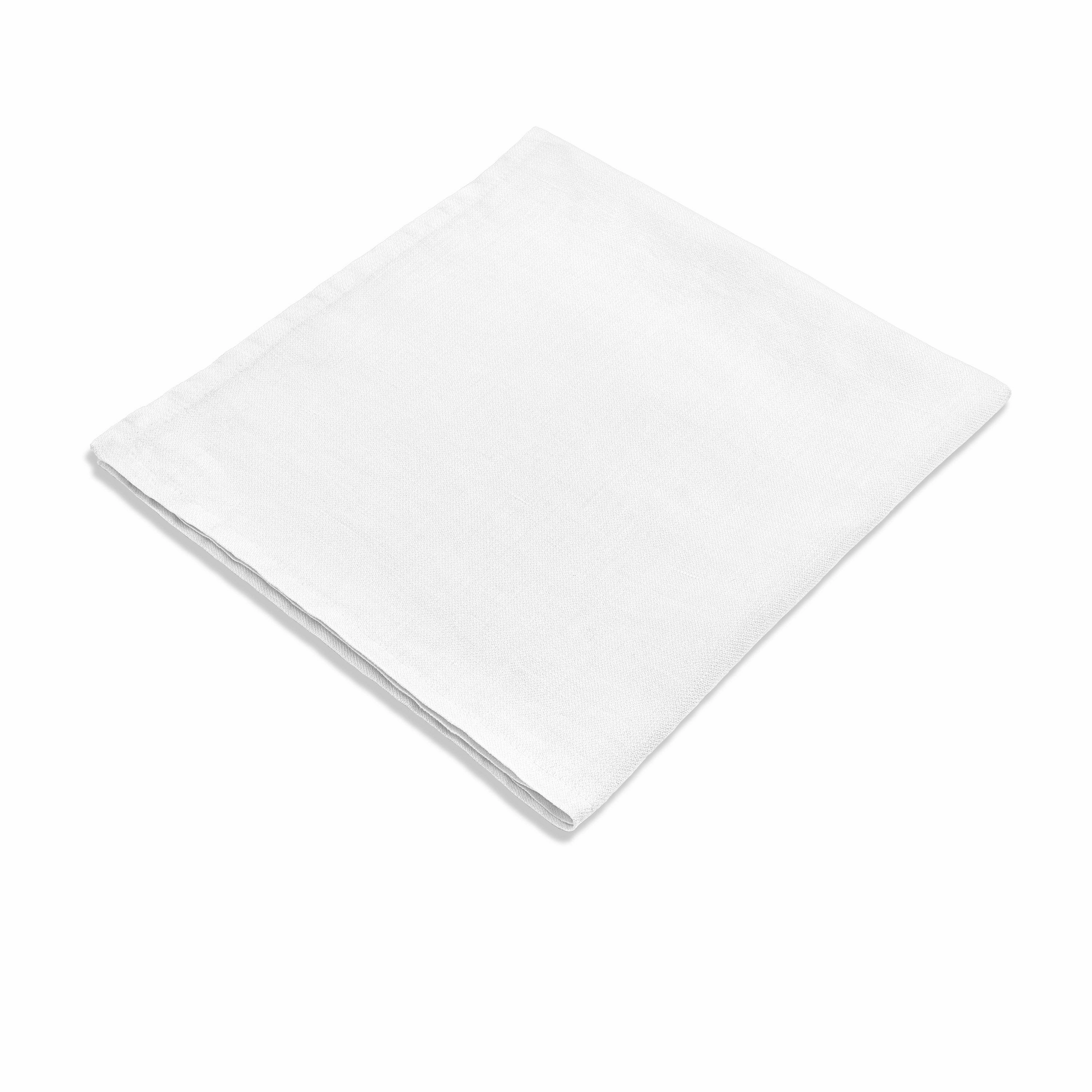Linen Sateen Napkins - White (Set of 4)