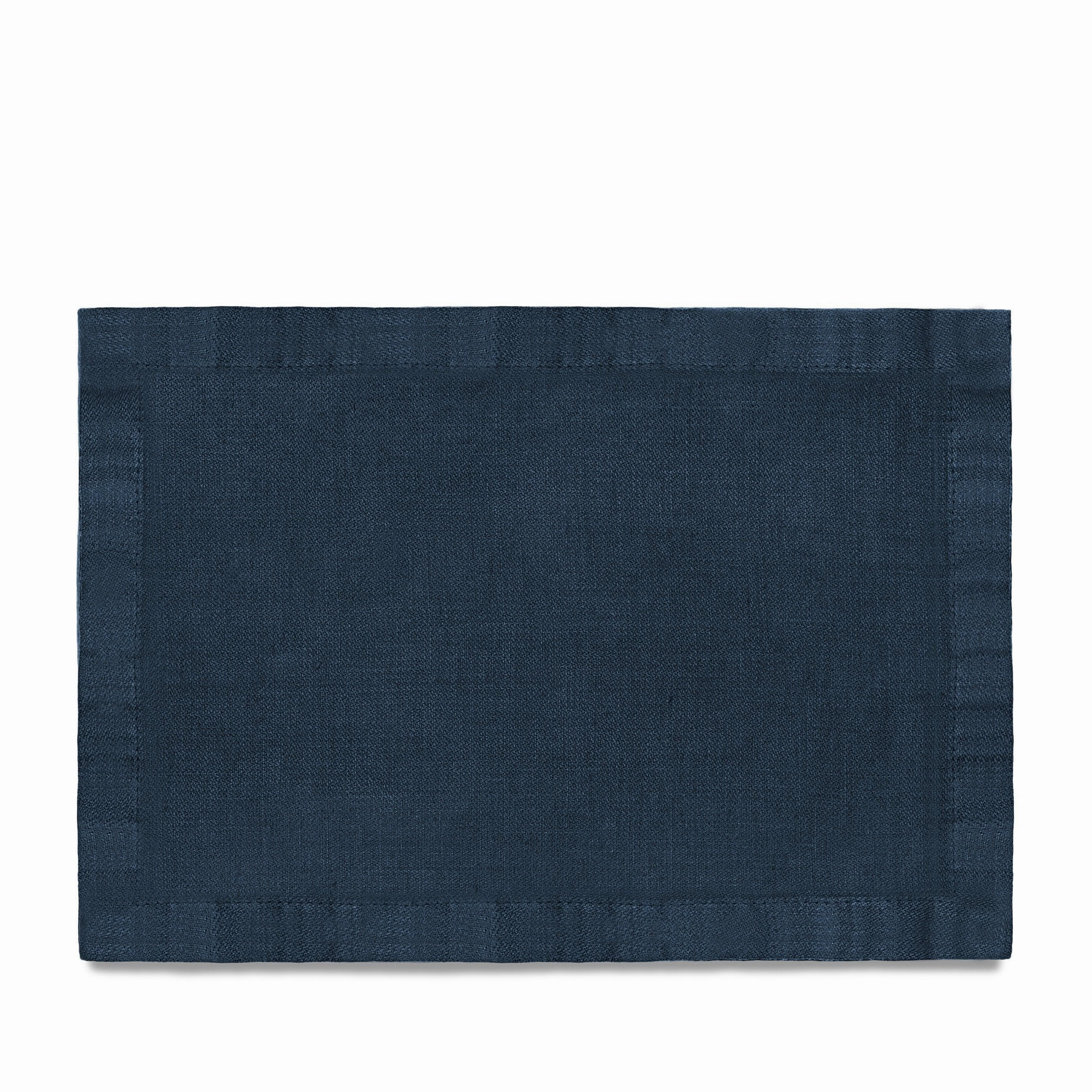 Linen Sateen Placemats - Blue (Set of 4)nordic style desktop ornaments
