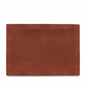 Linen Sateen Placemats  - Brick (Set of 4)nordic style desktop ornaments