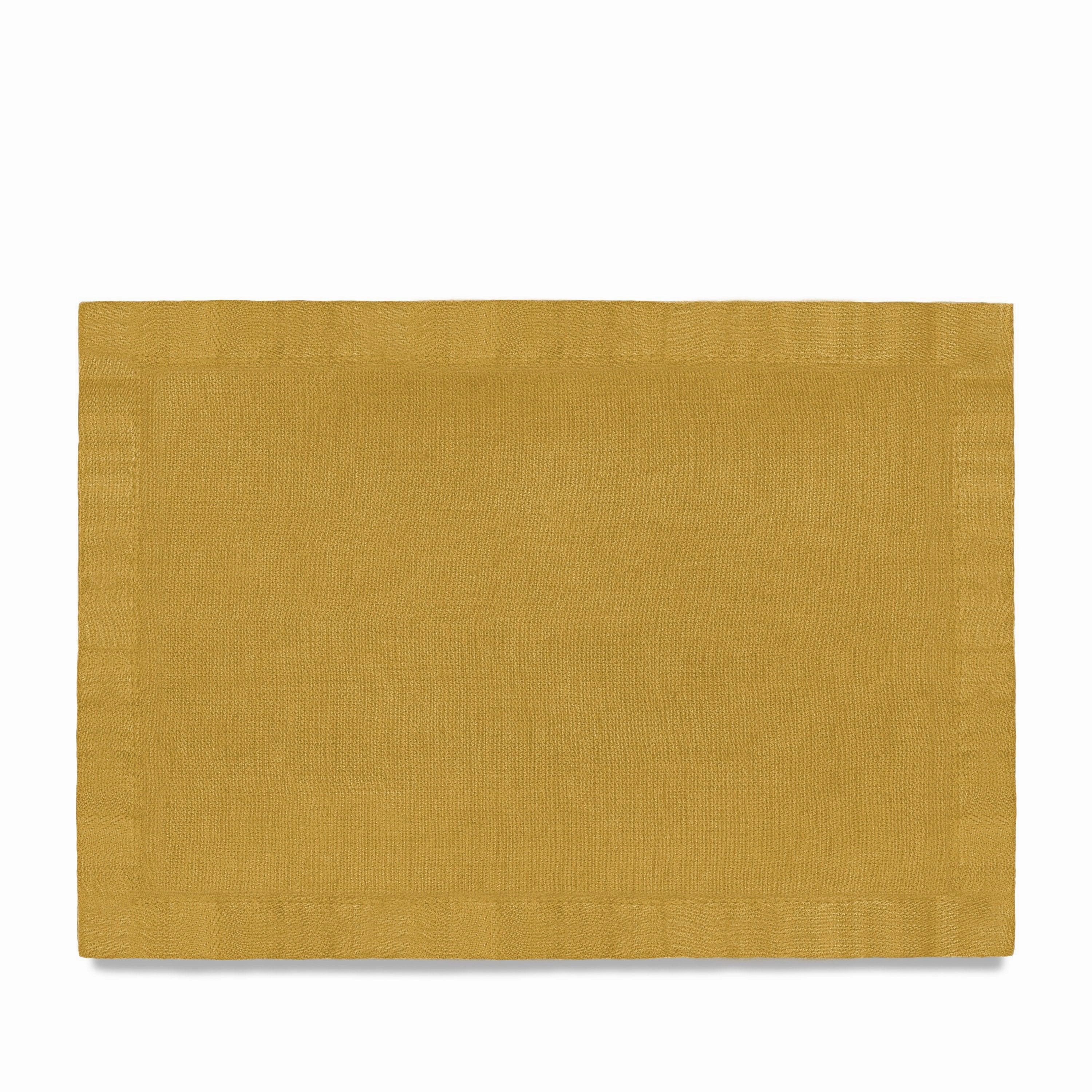 Linen Sateen Placemats - Mustard (Set of 4)nordic style desktop ornaments