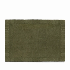 Linen Sateen Placemats - Olive (Set of 4)nordic style desktop ornaments