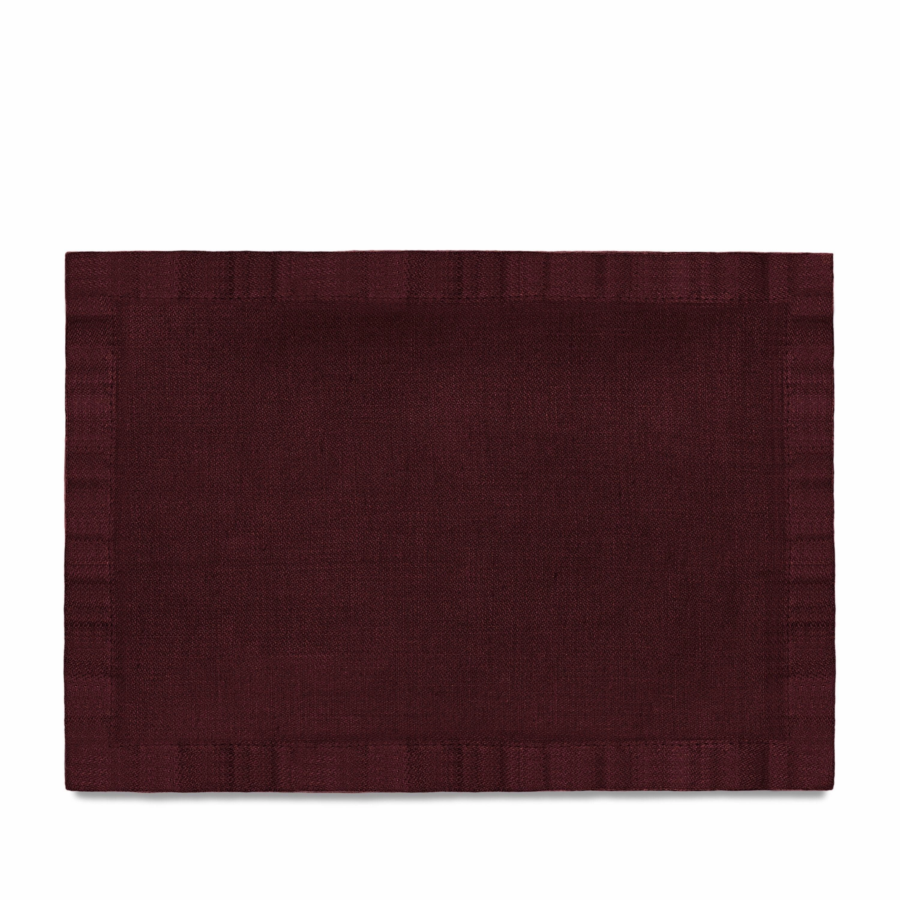 Linen Sateen Placemats - Wine (Set of 4)nordic style desktop ornaments