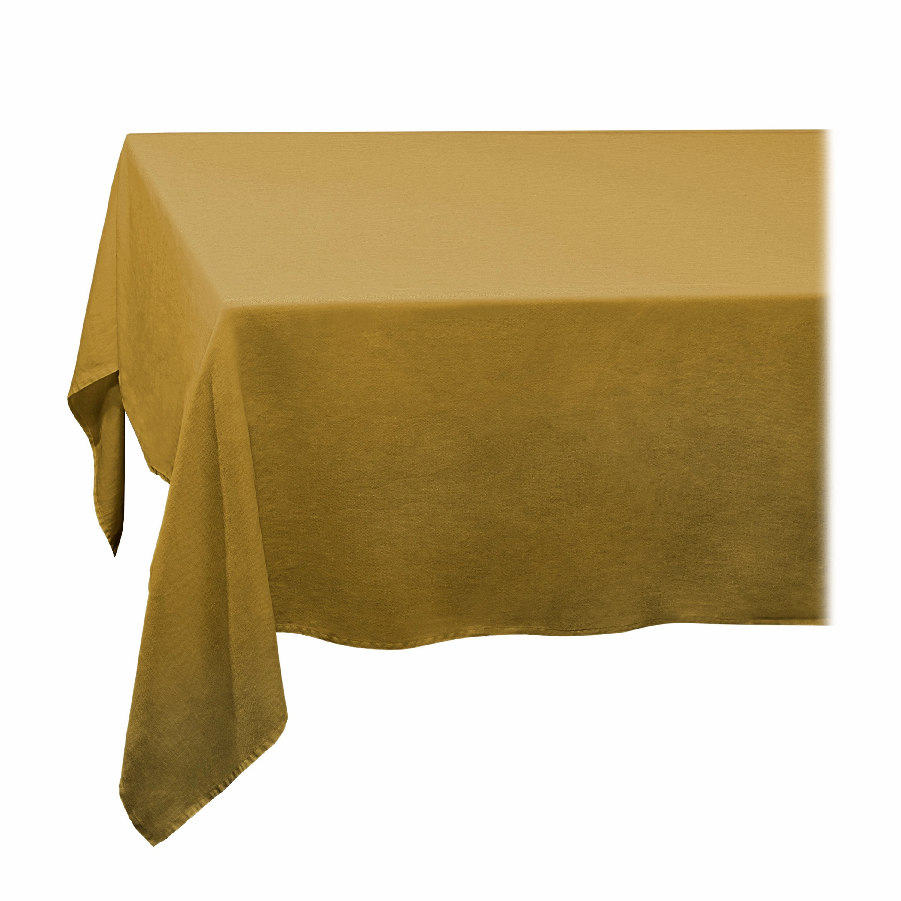 Linen Sateen Tablecloth - Mustardnordic style desktop ornaments
