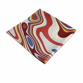 Linen Sateen Waves Napkins  - Multi-Color (Set of 4)nordic style desktop ornaments