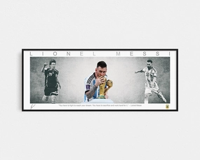 Lionel Messi Argentina Panoramic Framed World Cup 2022handmade souvenirs