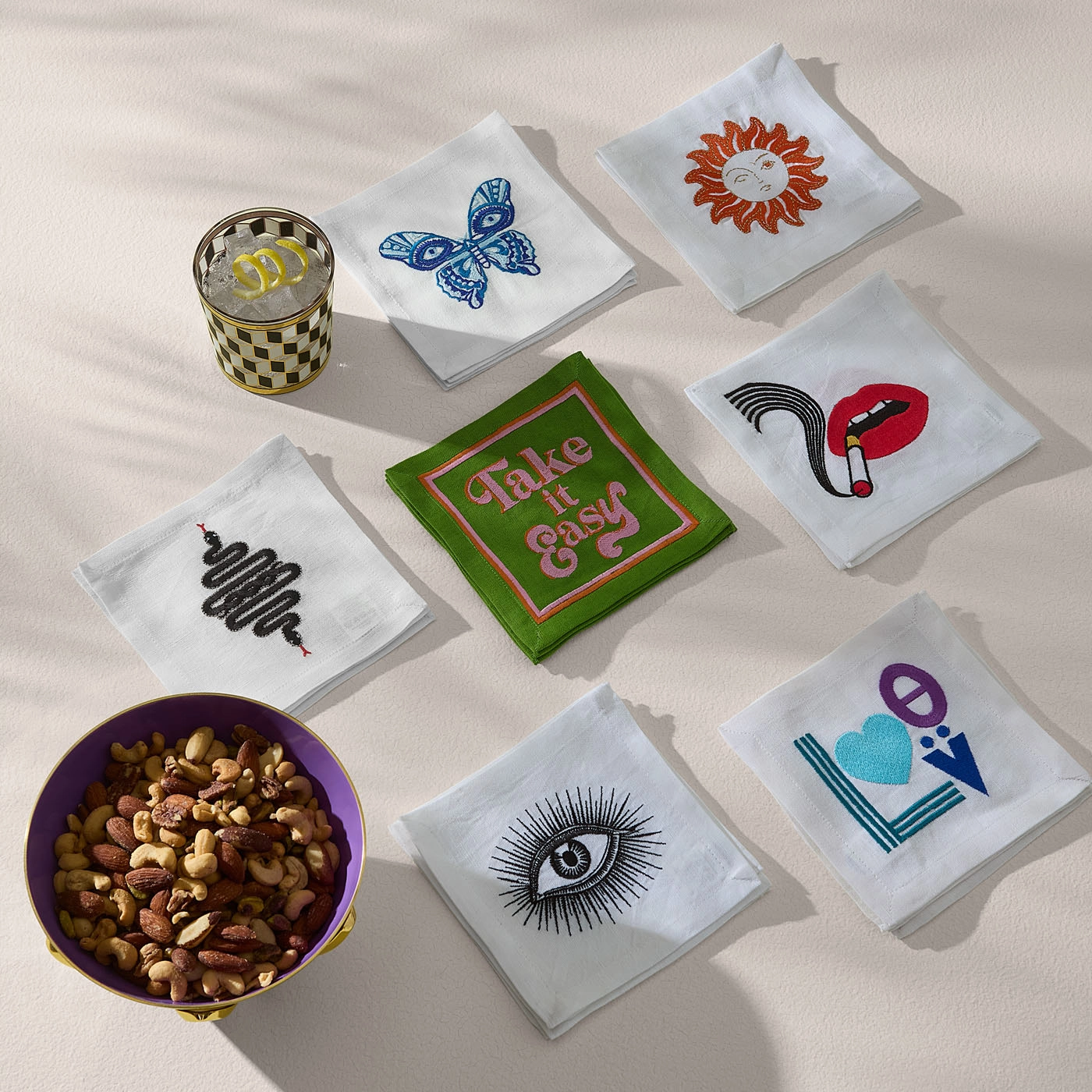 Lips Cocktail Napkins