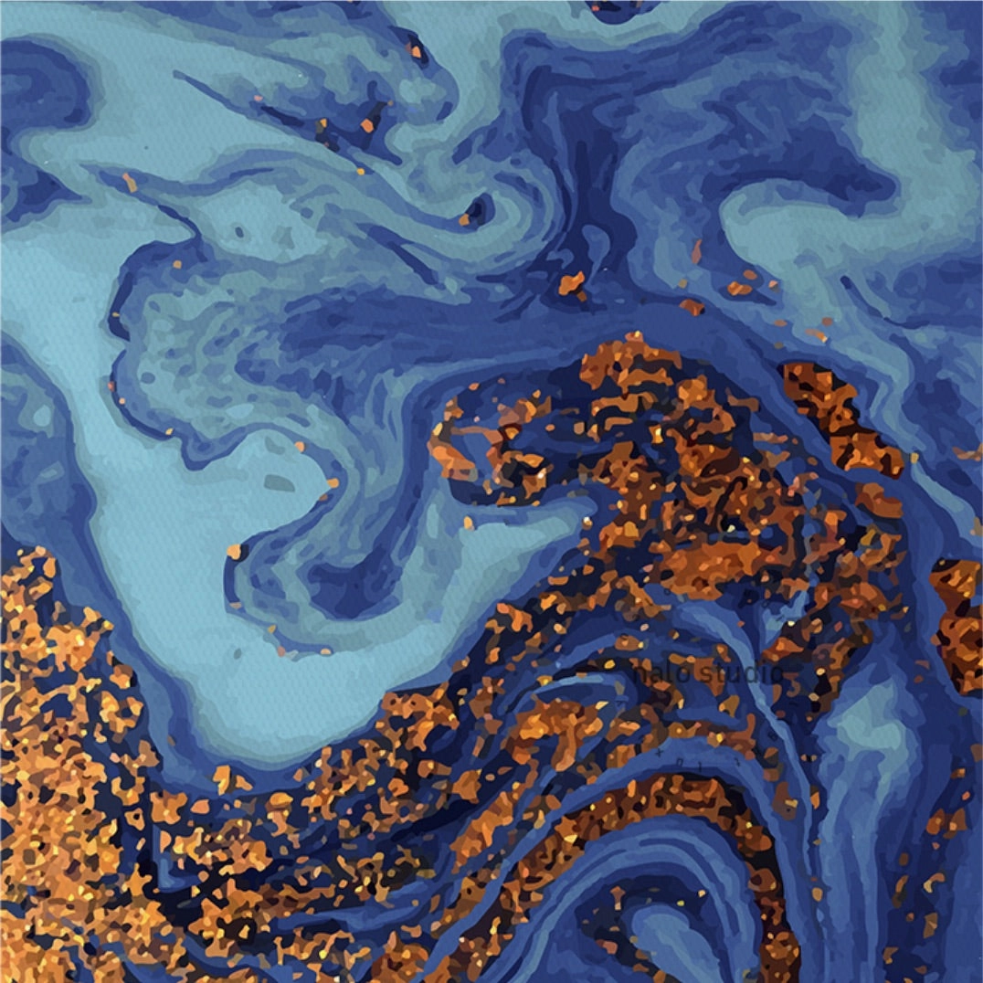 Liquid Pouring Wall Art With Frame