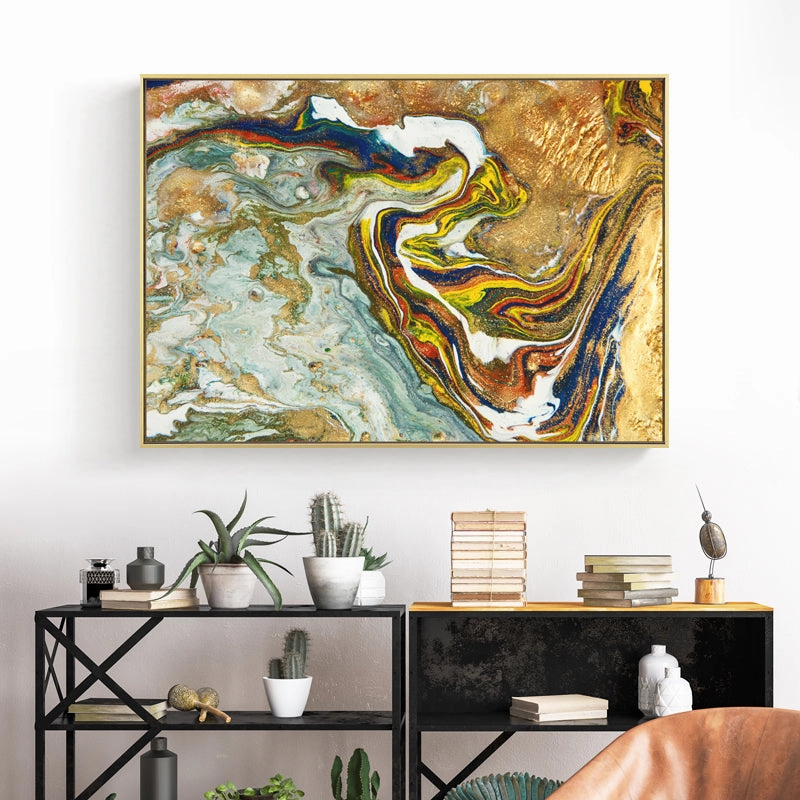 Liquid Pouring Wall Art With Frame