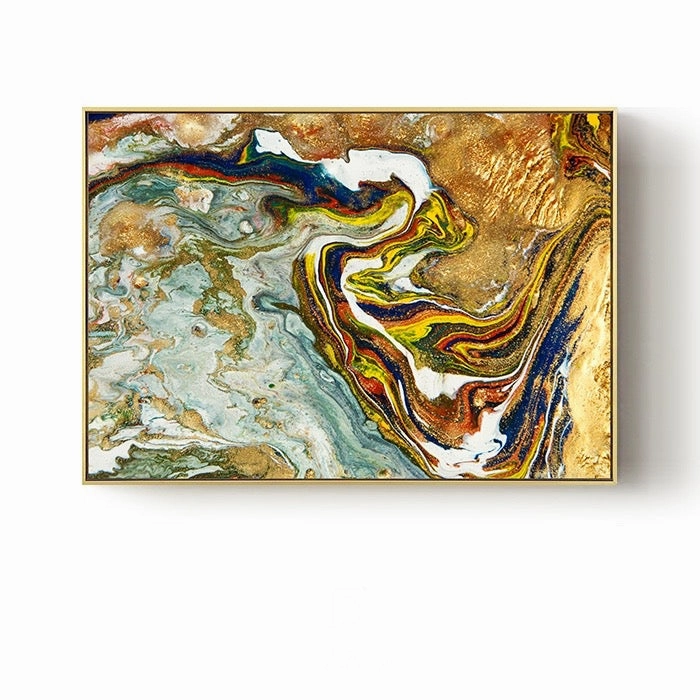 Liquid Pouring Wall Art With Frame