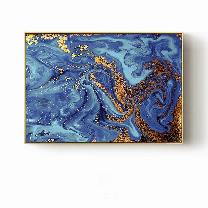 Liquid Pouring Wall Art With Frame